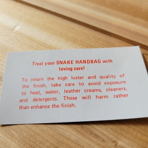 Snakeskin and leather purse by Ronay - Picture 3 of 7